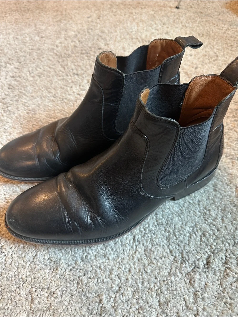 Johnston & Murphy Black Leather Chukka Chelsea Boot